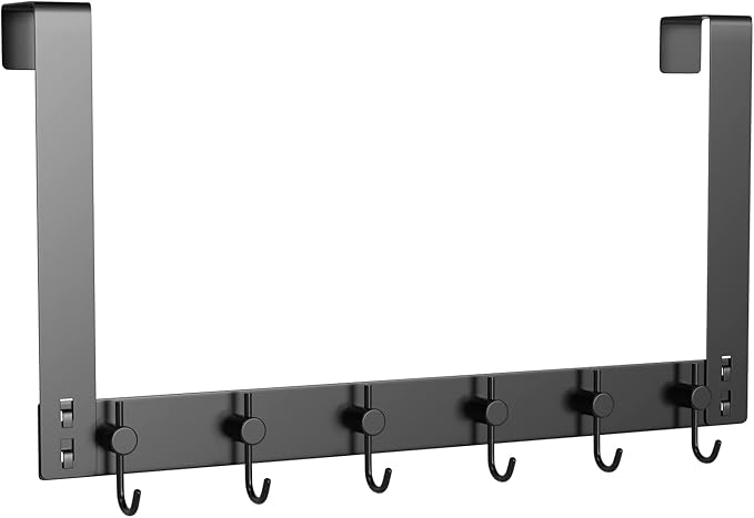 VAEHOLD Over The Door Hooks for Hanging Clothes, Heavy-Duty Door Hooks Organizer for Towel, Coat, Bag, Robe
