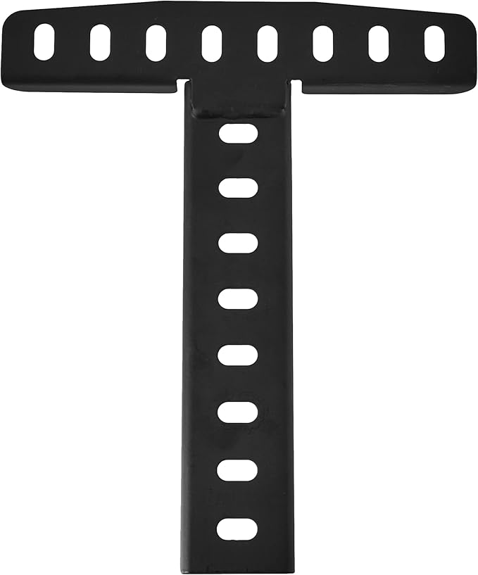 LUCID Brackets-Attach Headboad to L100 Adjustable Bed Base - Easy to Customize - Durable - Solid Steel, Headboard, Black