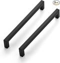 Ravinte 3 Pack 8 Inch Square Cabinet Handles - Matte Black Pulls for Kitchen Drawers and Cabinets - Hardware Handles