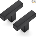 JOY DECOR 4 Pack Cabinet Knobs, Black Cabinet Handles, 2 Inch Kitchen Knobs, Single Hole Drawer Hardware for Dresser Drawers