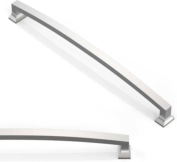 10 Pack Brushed Satin Nickel Cabinet Pulls 10 Inch(254mm) Kitchen Cabinet Handles Solid Zinc Alloy Cabinet Hardware Drawer Pulls