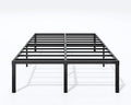 Metal Bed Frame King Size - 18 Inch Heavy-Duty King Platform Bed Frame No Box Spring Needed, Easy Assembly, Noise-Free, Sturdy Mattress Foundation, Underbed Storage Space