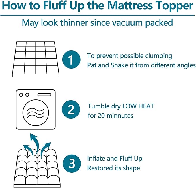 CHOKIT King Mattress Topper, Extra Thick Pillow Top Mattress Pad for Back Pain Relief, Cooling Bed Topper Mattress Cover with 8-21 Inch Deep Pocket