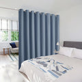 NICETOWN Room Divider Curtain Screen Partitions, Extra Wide Room Partitions and Dividers, Privacy Curtain Room Divider for Hall, Daytime Sleep (Single Piece, 15ft Wide x 8ft Long, Stone Blue)