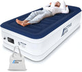 Active Era 21" Twin Air Mattress with Built-in Pump & Raised Pillow - Heavy Duty Puncture Resistant, Waterproof Blow Up Bed