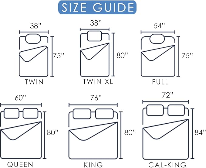 Marine Moon California King Mattress Topper, Extra Thick Bed Topper, Cooling Plush Pillow Top Mattress Toppers Soft Down Alternative Pad, Hotel Quality Pillow Topper, Cal King