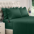 DREAMCARE Queen Sheet Set – 6 pcs Cooling Bed Sheets – up to 21” Deep Pocket Queen Sheets Set – 2500 Supreme Collection – Extra Soft 100% Brushed Microfiber Hotel Luxury with Side Pocket Emerald Green