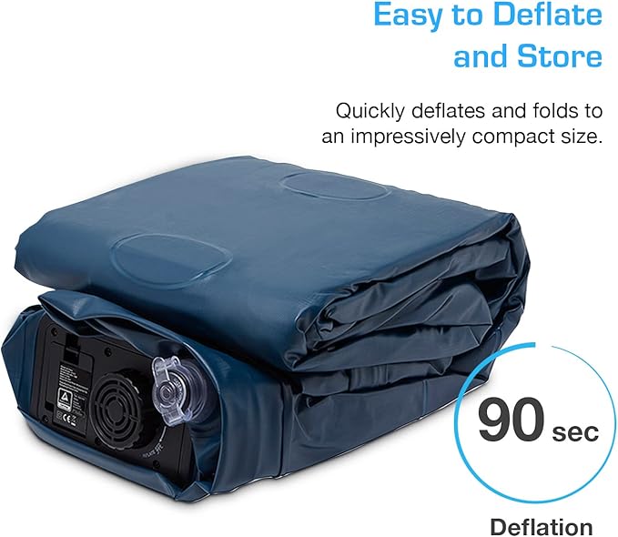 Active Era 20" Twin Air Mattress with Built-in Pump & Raised Pillow - Heavy Duty Puncture Resistant, Waterproof Blow Up Bed