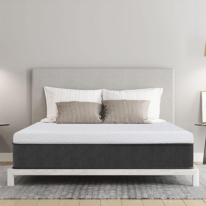 VALUXE 4 Inch Gel Memory Foam Mattress Topper Queen Size High Density Cooling Pad Pressure Relief Bed Topper (with Removable & Washable Bamboo Cover)