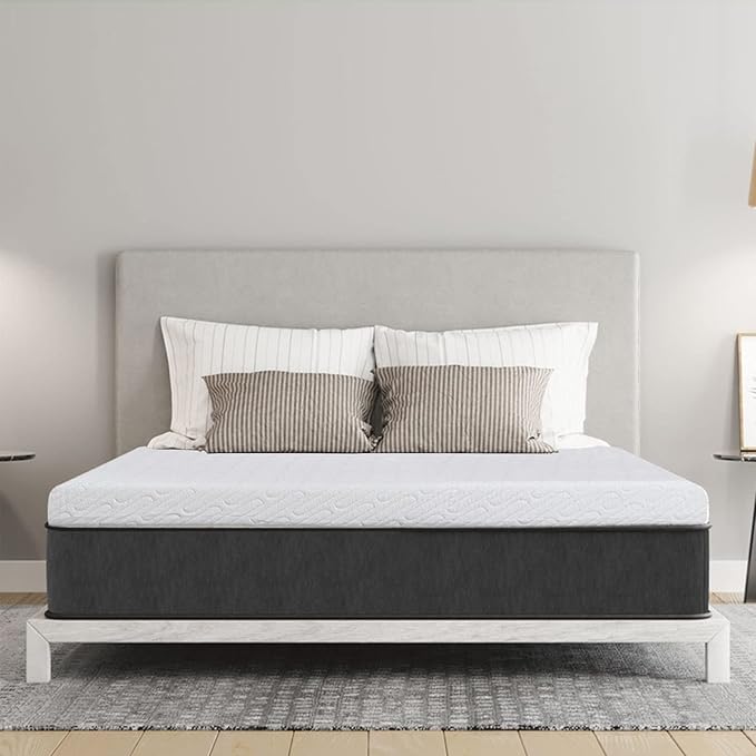 VALUXE 4 Inch Gel Memory Foam Mattress Topper Twin Size High Density Cooling Pad Pressure Relief Bed Topper (with Removable & Washable Bamboo Cover)
