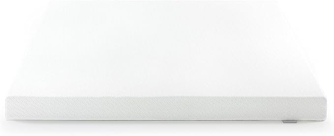 ZINUS 3 Inch Ultra Cooling Gel Memory Foam Mattress Topper with Cooling Cover, CertiPUR-US Certified, Queen, White