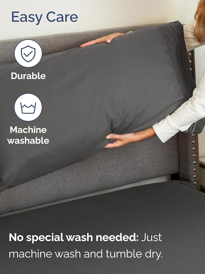 Extra Deep Full Sheet Set - 6 Piece Breathable & Cooling Sheets - Hotel Luxury Bed Sheets Set - Easy & Secure Fit - Soft, Wrinkle Free & Comfy Sheets Set - Charcoal Sheet Set with Extra Deep Pockets