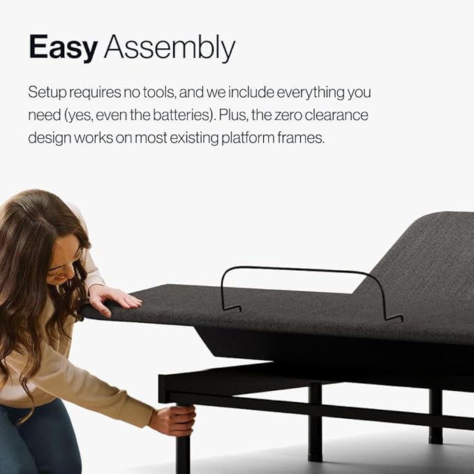 Classic Adjustable Base - Queen - Head & Foot Incline - Wireless Remote with Memory - Easy Set Up - Zero Clearance - Zero Gravity - Durable Frame