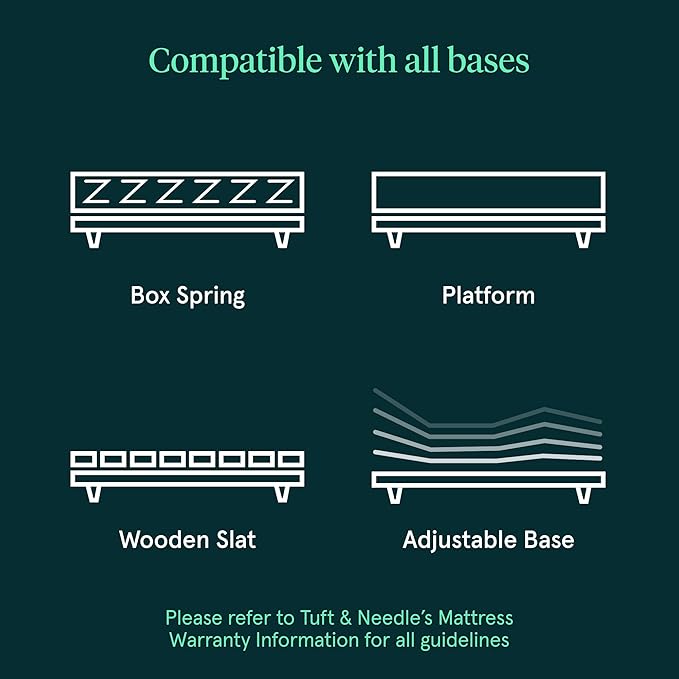 Kin By Tuft & Needle Firm 6" Cal King Adaptive Foam Mattress in a Box, Cooling Pressure Relief, Balanced Support, 100 Night Trial, Fiberglass-Free, CertiPUR-US, 10-Year Limited Warranty