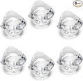 MroMax 6pcs Tiny Pull Handle Triangle Acrylic Mini Knob 19mm Diameter Clear Shiny Knob Cute Decoration for Jewelry Box, Gift Case and Makeup Box