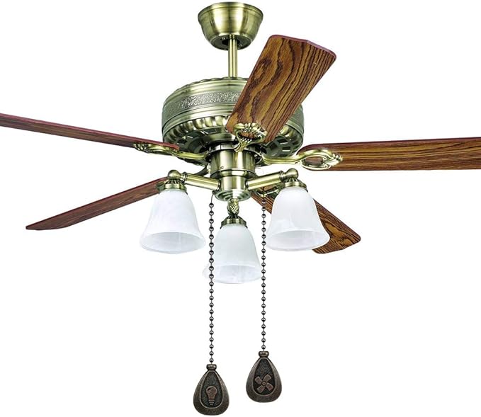 Bronze Ceiling Fan Pull Chain Set, Decorative Pull Chain Pendant Extension, 12 Inches Lighting & Fan Beaded Ball Fan Pull Chain Extender with Connector (2 Pack)