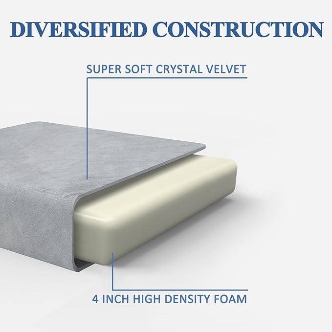 SINWEEK Tri Folding Mattress with Storage Bag 4" Foldable Mattress Foam Topper Floor Cot Mattress, Guset Bed with Machine Washable Cover and Waterproof Lining, CertiPUR-US Certified 31 x 75 Inch