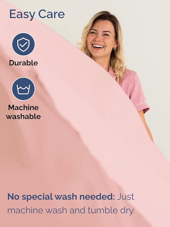 Extra Deep Cal King Sheet Set - 6 Piece Breathable and Cooling Sheets - Hotel Luxury Bed Sheets Set - Easy Fit - Soft, Wrinkle Free and Comfy Sheets Set - Baby Pink Sheet Set with Extra Deep Pockets