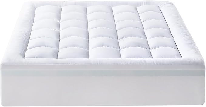 Best Price Mattress 3 Inch Pillowtop Mattress Topper and Pad Combo, 2 Inch Egg Crate Foam Mattress Topper, 1 Inch Plush Mattress Pad, Certified Safe Foam and Fabric, Dorm Essentials, Full