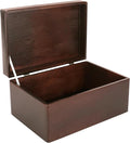 Large Brown Wooden Box Storage with Hinged Lid | 11.8 x 7.87 x 5.51 inches (+-0.5) | Gift Box Kitchen Storage | Product NOT Intended for 15 Years OR Below