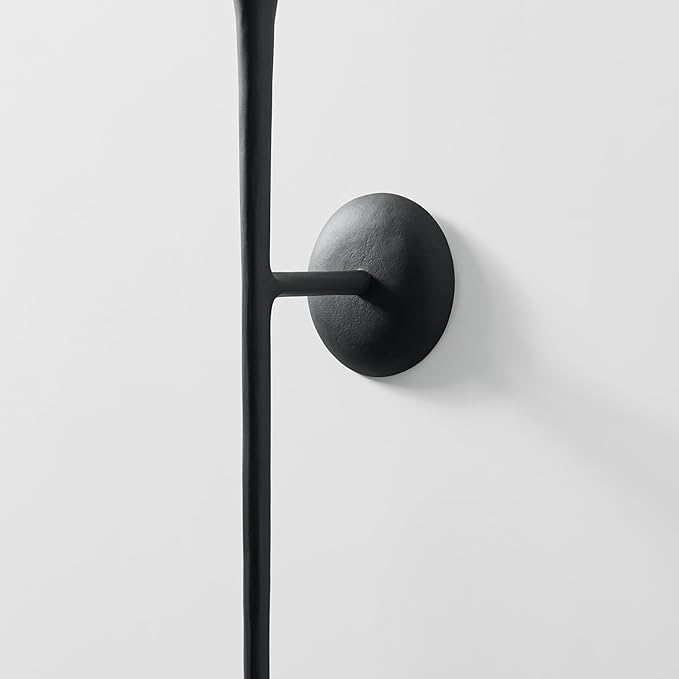 Aspar Wall Sconce, Modern Candle Holder with Elegant Hook Design, Versatile Decorative Lighting for Indoor Wall Decor and Ambiance Setting, Black (Candle Not Included)