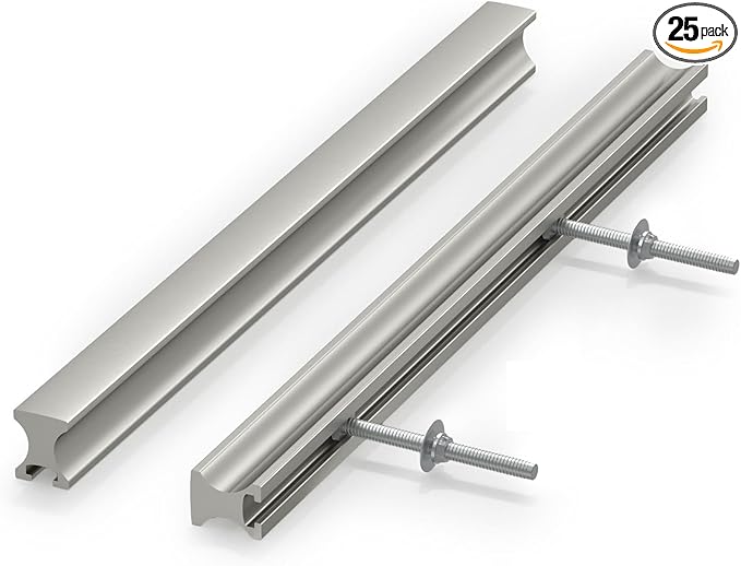 homdiy 25Pack Brushed Nickel Handles Adjust Cabinet Pulls Adjustable Drawer Pulls,8-1/4in Drawer Pulls
