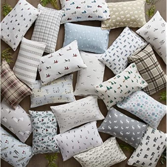 Eddie Bauer - King Sheets, Cotton Flannel Bedding Set, Brushed For Extra Softness, Cozy Home Decor (Bear Family, King)