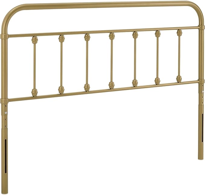 Modway MOD-6155-GLD Sage King Metal Headboard, Gold