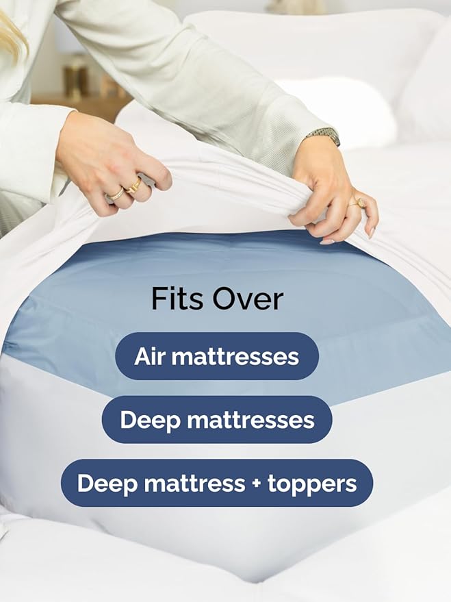 Extra Deep Twin XL Sheet Set - 4 Piece Breathable & Cooling Sheets - Hotel Luxury Bed Sheets Set - Easy Fit - Soft, Wrinkle Free & Comfy Sheets Set - Antique White Sheet Set with Extra Deep Pockets