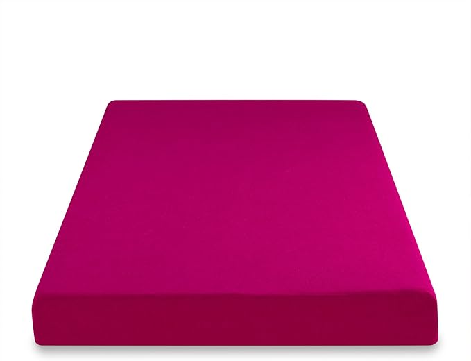 ZINUS 5 Inch Memory Foam Mattress, Bunk/Trundle/Day Bed Compatible, Twin, Pink