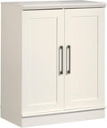 Sauder HomePlus Small Kitchen Pantry Storage Cabinet with Adjustable Shelves, Laundry Bathroom Storage Cabinet, Soft White Finish