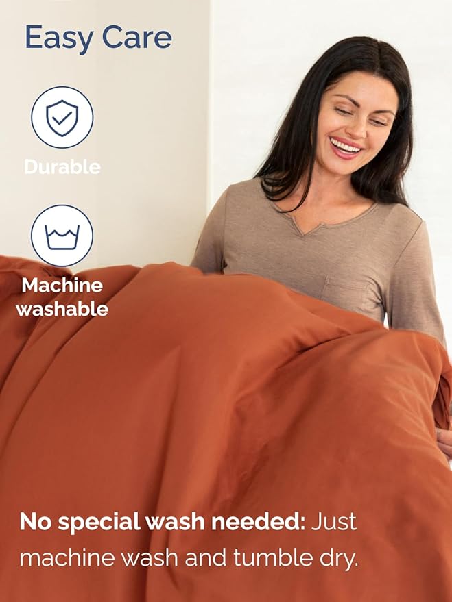 Extra Deep Queen Sheet Set - 6 Piece Breathable & Cooling Sheets - Hotel Luxury Bed Sheets Set - Easy & Secure Fit - Soft, Wrinkle Free & Comfy Sheets Set - Terracotta Sheet Set w/Extra Deep Pockets