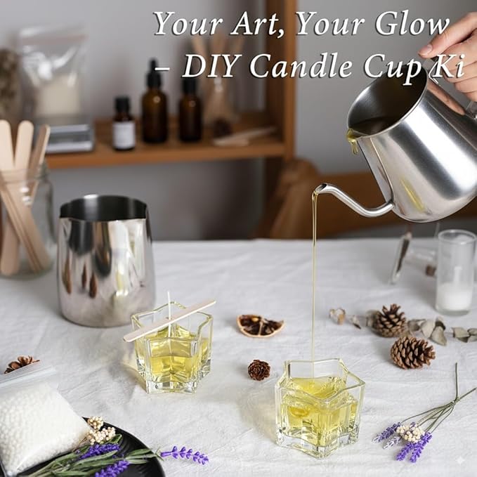 Letine 8pcs Clear Star Tea Light Candle Holders - Glass Votive Holders for Diwali, Wedding Centerpiece, Fall & Holiday Decor - Lucky Star Jar Starlight Vessels (2.44" H, 1.45" Base)