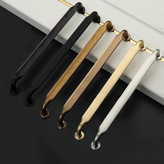 Asidrama 10 Pack 10 Inch(254mm) Matte Black Kitchen Cabinet Handles, Cabinet Pulls Kitchen Cabinet Hardware for Cupboard Drawer Pulls