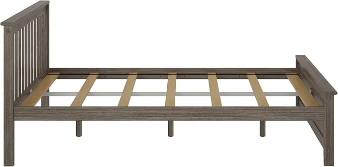Plank+Beam Queen Bed Frame with Headboard, Wood Platform Bed, Adult Bedroom Furniture, Easy Assembly, No Box Spring Needed, Clay