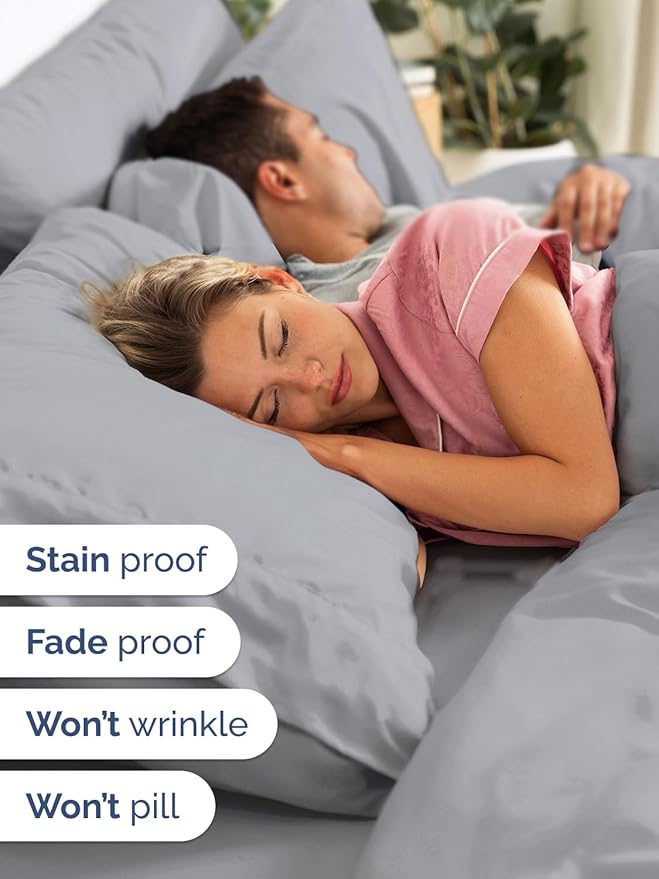 Extra Deep Twin XL Sheet Set - 4 Piece Breathable and Cooling Sheets - Hotel Luxury Bed Sheets Set - Easy Fit - Soft, Wrinkle Free and Comfy Sheets Set - Steel Blue Sheet Set with Extra Deep Pockets