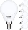 comzler A15 LED Bulbs 60W Equivalent, Warm White 2700K,E12 Small Base LED Round Light Bulb for Ceiling Fan, No Dimmable，Pack of 6