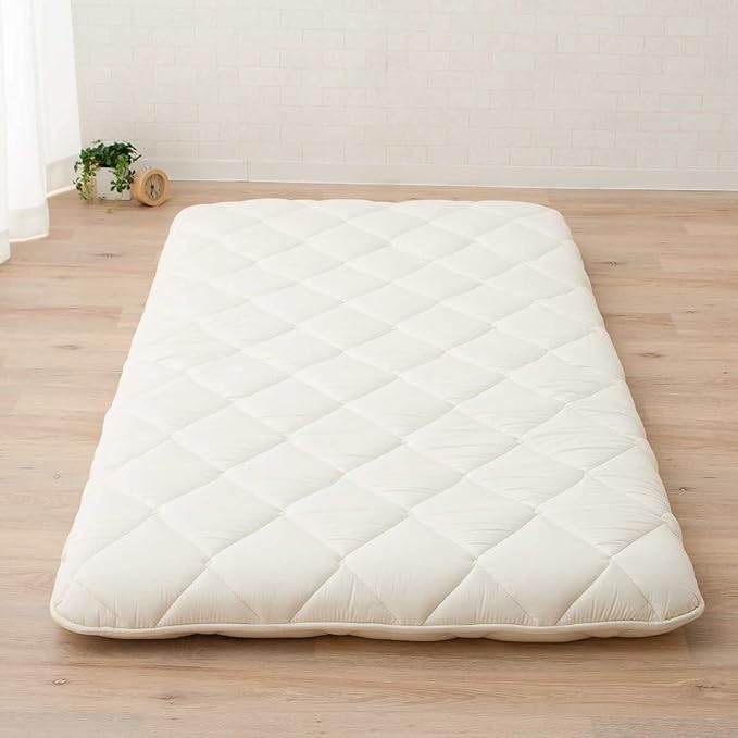 EMOOR Foldable Japanese Futon Mattress Topper CLASSE-Topper Tatami Floor Mattress Full, Made in Japan
