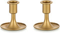 Candlestick Holders Taper Candle Holders, Romadedi Gold Candle Stick Candle Holder for Table Centerpiece, Wedding Reception, Festive Christmas Mantel Decoration or Home Decor, Set of 2