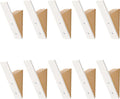 Homeforia Beech Wood Coat Hooks, High End Beech Wood & White Metal Wall Mounted Clothing Hooks, Mid-Century Modern Coat Hooks, Heavy Duty Wooden Hooks for Hanging Coats, Hats, Towels & More, Set of 10