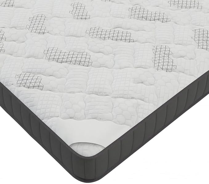 Ottomanson Twin 7.5" Medium Firm Innerspring Mattress – Bonnell Coil System with Comfort Foam – Fiberglass Free – Made in USA – Bed in a Box – Supportive & Durable Sleep Surface