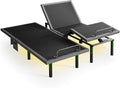 Marsail MS01 Split King Adjustable Bed Base, 4 Ports USB A&C Adjustable Bed Frame with Under-Bed Nightlight, 3 Minutes Fast Assembly, Wireless Remote Control Adjustable Bed with 4 Height Options