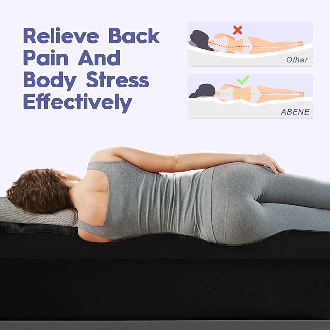 ABENE Mattress Topper Full for Back Pain Relief, Extra Thick Mattress Pad Pillowtop, Soft Mattress Protector Cover with 8"-21" Deep Pocket, Overfilled Down Alternative Filling (Black, Full)