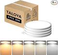 TALOYA Ceiling Light,4 Pack,10 Inch,20W,5 Color Selectable White Flush Mount Ceiling Light for Bedroom,Kitchen,Living Room,Hallway,Laundry