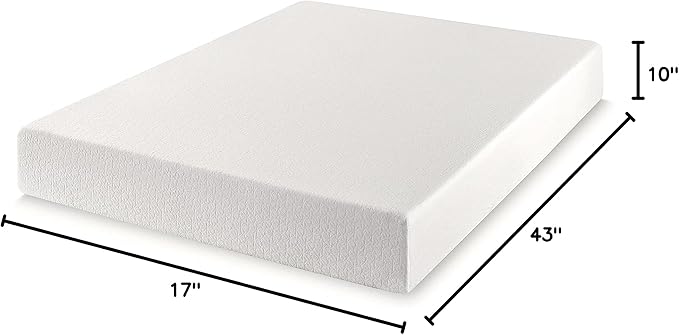Best Price Mattress 10 inch Queen Mattress Bed-In-A-Box, Green Tea Memory Foam , White