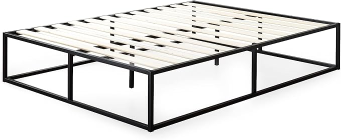 ZINUS Joseph 14" Metal Platforma Bed Frame, Mattress Foundation, Wood Slat Support, No Box Spring Needed, Sturdy Steel Structure, King