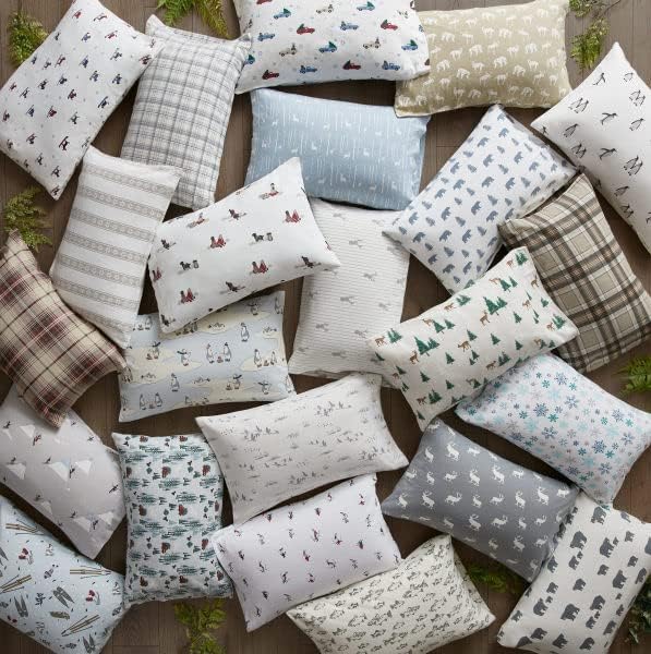 Eddie Bauer - Twin Sheets, Cotton Flannel Bedding Set, Brushed For Extra Softness, Cozy Home Decor (Deer Lodge, Twin)