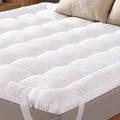Ultra Soft Queen Mattress Topper - Cloud-Like Mattress Pad for Back Pain Relief - Breathable Cooling Material for Hot Sleepers