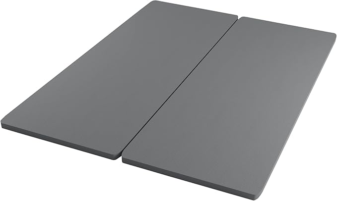 Spinal Solution, 1.5-Inch Split Bunkie Board for Mattress/Bed Support - Fully Assembled, Improved Comfort and Support, King, Gray