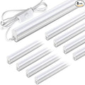 Pak 4FT LED Shop Lights, 2300LM 6500K Cool White, 20W Energy Efficient Linkable Ceiling and Under Cabinet Lighting, T5 Integrated Utility Fixture for Garage, Workshop, Basement, FCC Certified, 8 Pack